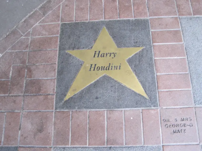 Gwiazda Harry'ego Houdiniego w Alei Sław w Memphis